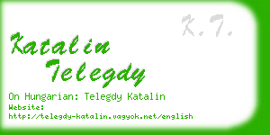 katalin telegdy business card